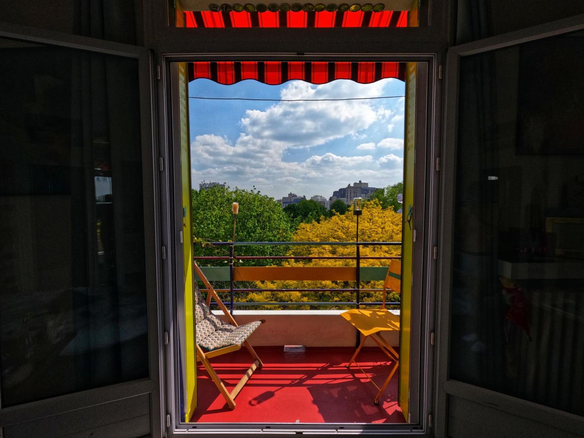 Canopee, Paisible, Chaleureux, Lumineux, Balcon Paříž Exteriér fotografie