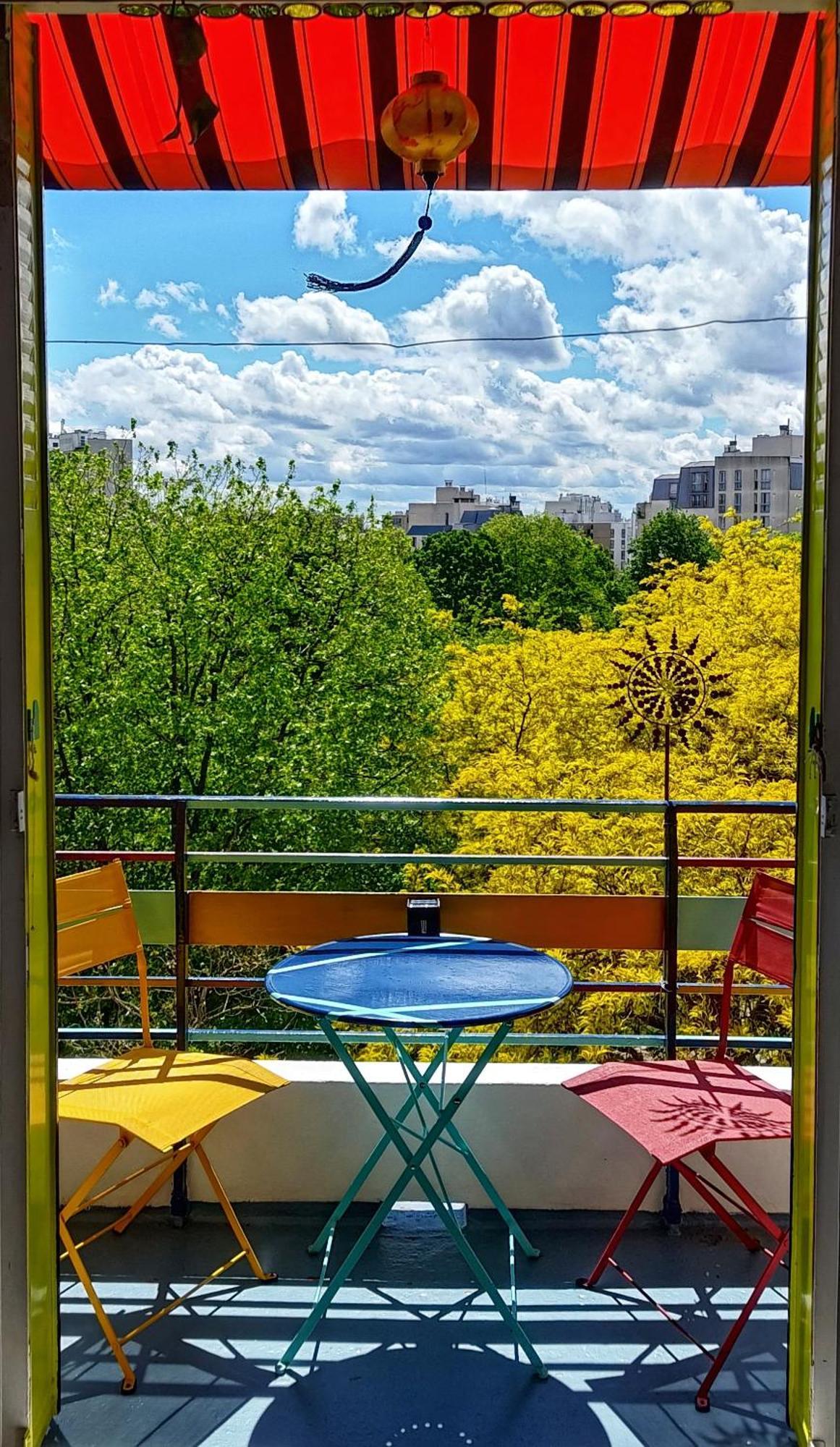 Canopee, Paisible, Chaleureux, Lumineux, Balcon Paříž Exteriér fotografie