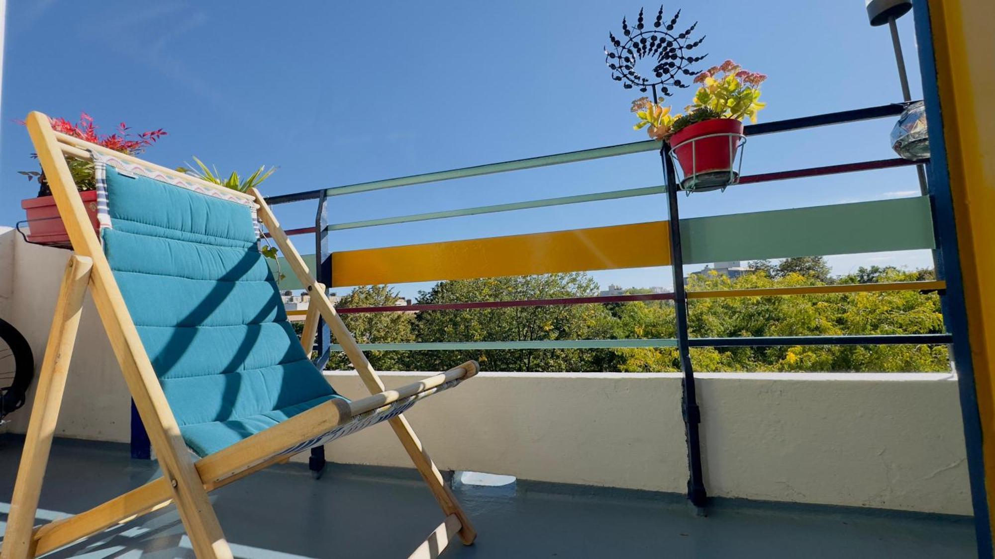 Canopee, Paisible, Chaleureux, Lumineux, Balcon Paříž Exteriér fotografie